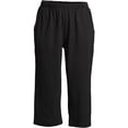 thumbnail image 3 of Lands' End Women's Sport Knit High Rise Elastic Waist Capri Pants, 3 of 6