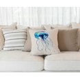 thumbnail image 2 of Decorative Pillow Cover 18 x 18, Jellyfish Watercolor Decor Flower Throw Pillow Covers Linen Cushion Case for Living Room Couch Sofa Patio Outdoor Home Decor, 2 of 5
