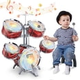 thumbnail image 1 of Set de Batería Infantil deAO Jazz 5 Tambores con Luces para Niños Pequeños, 1 of 6