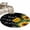 black, variant on Yellow Sunflowers Round Area Rug 4Ft Washable Circle Rugs for Bedroom Dining Room, Farmhouse Floral Rustic Botanical Black Non-Slip Carpet Floor Mats Indoor Outdoor Carpet Runner Aesthetic Home Decor