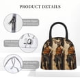 thumbnail image 4 of Haiem Vintage Style Elk Printed Lunch Bag Women, Lunch Box Lunch Bag for Women, Small Leakproof Cute Lunch Tote Large Capacity Reusable Insulated Cooler Lunch Container, 4 of 6