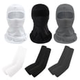 thumbnail image 1 of Mangas de brazo con protección solar UV y enfriamiento - Funda para mangas para hombres y mujeres, para correr y andar en bicicleta, color piel + gris + blanco,, 1 of 6