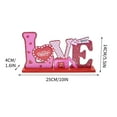 thumbnail image 3 of Costeam Valentine’s Day Desktop Wooden DIY Craft Kit Decorative Ornaments for Home Party Sweet Creation, 3 of 5