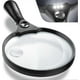 thumbnail image 1 of Extra Large Led Handheld Magnifying Glass With Light - 2x 4x 25x Lens Zoom Lightweight Shatterproof Magnifiers, 1 of 5