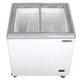 thumbnail image 3 of Maxx Cold Sliding Glass Top Mobile Ice Cream Display Freezer, 31"W, 5.8 cu. ft. Storage Capacity,  Equipped with (2) Wire Baskets, in White (MXF31F), 3 of 7