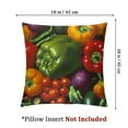 thumbnail image 4 of Vegetable Fruit Seasons Pillow Cover,Square Waist Cushion,Perfect Square Backrest for Every Home, 4 of 7