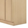 thumbnail image 6 of Ariel Kelly 67 Inch Double Oval Sink Bathroom Vanity With Pure White Quartz Countertop 1.5 Inch Edge In Oak, 6 of 12