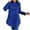 Blue, variant on Fall Fashion Must Haves Womens Trendy Long Sleeve Solid Color Hooded Sweatshirt Tops Pullover Tunic with Kangaroo Pocket Women Fall Clothes