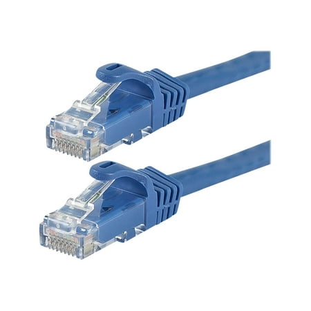 UPC: 0757901812767 | Monoprice FLEXboot Series – Patch cable – RJ-45 (M) to RJ-45 (M) – 2 ft – UTP – CAT 5e – snagless  stranded – blue