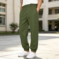 thumbnail image 6 of Falkdiz Boys Loose Pants Back to School Outdoor Pockets Lightweight Joggers Casual Pantalones Relaxed fit Trousers for Boys, Army Green, Size: 5-6 Years, 6 of 9