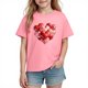 thumbnail image 3 of TaTaai School Season Cute Print Short Sleeve T-Shirt, Valentine's Day Casual Top, Unisex All Season Graphic Tee Gift, 3 of 8