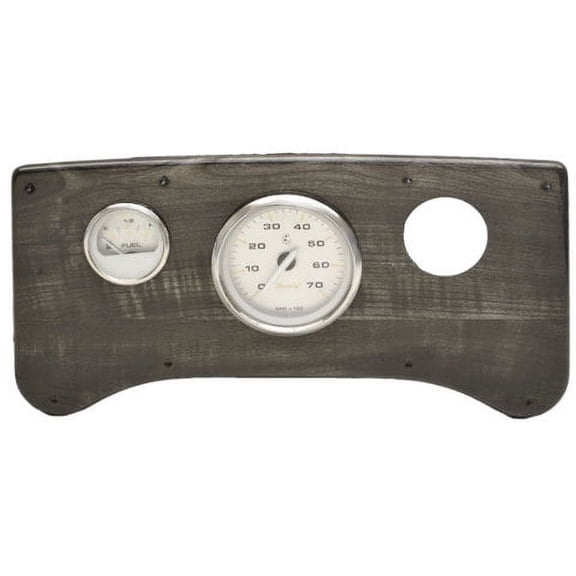 Godfrey Pontoon Boat Dash Panel | Sweetwater Faria Gauge Charcoal Woodgrain