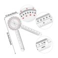 thumbnail image 4 of 12 Inch Goniometer,Transparent Orthopedic Angle Ruler Plastic Goniometer 360 Degree ,Accurate Measurement, 4 of 6