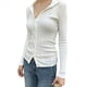 thumbnail image 2 of Camisas de Larga para Mujer, Blusas Informales con Botones, Atuendos Casuales S, 2 of 10