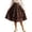 Bronze, variant on Jane Wardrobe Oktoberfest Multi Floral Print Elastic Waist Pleated Midi Skirt Women Bavarian Festival Glossy Silk Swing Bottom 1PC S-XXL Plus Size Friendly