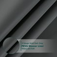 thumbnail image 2 of Inosoo Plastic Shower Curtain Liner, 72"Wx72"H Solid Dark Gray PEVA Shower Liner, 2 of 9