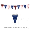 thumbnail image 5 of Gytml 4Th Of July Party Decorations Set Red White Blue Patriotic Supplies With Banners, Streamers, Pennants, Paper Fans, Tablecloth For Independence Day Memorial Day Celebration E-One Size, 5 of 8