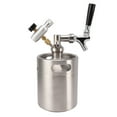 thumbnail image 1 of Beer Keg, 60PSI Gauge 2L Stainless Steel Beer Mini Keg System  for Home, 1 of 7