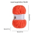 thumbnail image 3 of Hilo de algodón de piel sintética de visón para tejer y ganchillo – Hilo grueso, suave y voluminoso para sombreros, mantas de bebé, bufandas – 67 yardas, 3 of 6