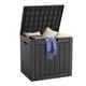 thumbnail image 1 of Caja de almacenamiento exterior DRATO Deck Boxes 113,56 L, impermeable, negra, 1 of 6