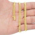 thumbnail image 5 of Nuragold 10k Real Yellow Gold Solid Miami Cuban Link 5mm Chain Necklace (16"-30") Italian Jewelry for Men, 5 of 10