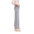 thumbnail image 2 of Martha Stewart Women's Wide Leg Pintuck Pant, High-Rise Soft Stretch Denim & Twill Trouser with Front Seam Detail, 2 of 7