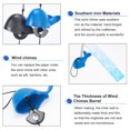 thumbnail image 4 of 2Pcs 2 Style Japanese Cast Iron Bell Wind Chimes Paper Blessing Hanging Pendant for Garden Patio Balcony Decoration Fish 440~450mm DIY, 4 of 6