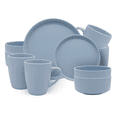 thumbnail image 1 of Vajilla Chefmaker Ceramica Adara 16 Piezas Multicolor Azul Mate Chefmaker Moderno minimalista, 1 of 3