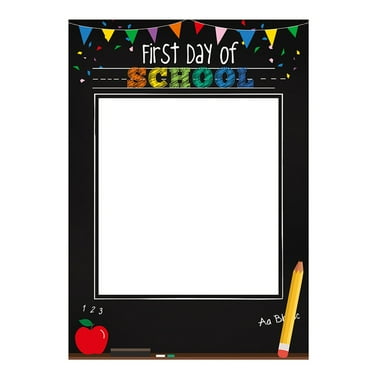First Day of School Photo Booth Props Frame for Classroom Decor Party Favors