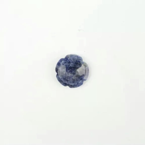EOEMY Natural Plum Blossom Flowers Thumbstone Decompression Worrystone Healing Decor-Blue Sodalite