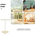 thumbnail image 3 of Golden Iron Jewelry Stand for Kitchen Use Stable Necklace Organizer Perfect for Gifts, 3 of 8