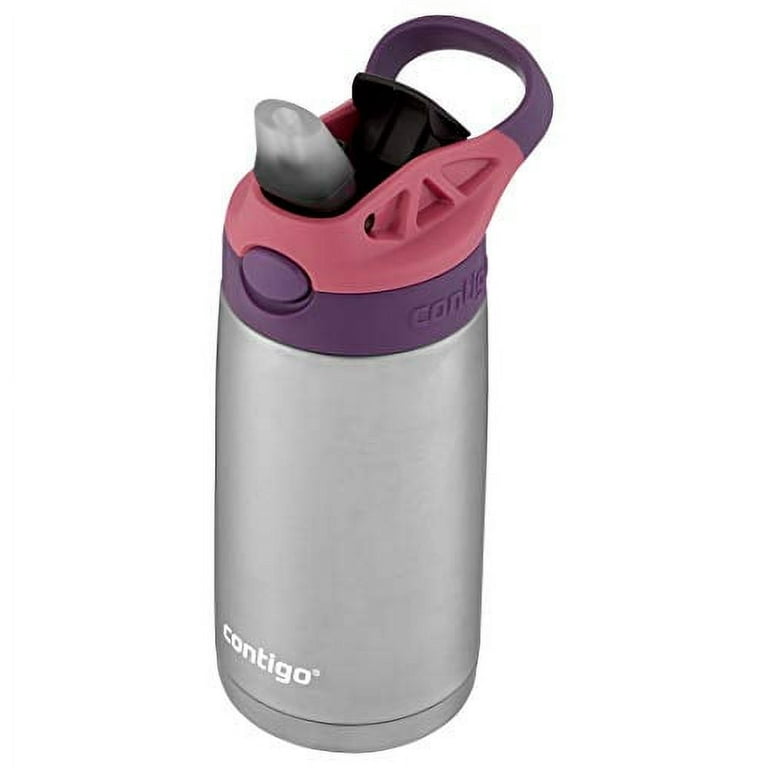 Contigo Kids Stainless Steel Water Bottle with Redesigned AUTOSPOUT Straw  Lid Eggplant and Punch, 13 fl oz. 