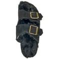 thumbnail image 5 of Secret Treasures Women’s Luxe Faux Fur Two-Band Slide Slippers, 5 of 5