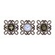 thumbnail image 1 of Juego de 3 relojes de pared con patrón de decoración musulmana, reloj decorativo con pilas, marco hueco para dormitorio, oficina, multiusos Marrón mayimx Reloj de pared, 1 of 9