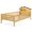 Natural, variant on Gymax Twin Size Kids Bed Solid Wood Platform Bed w/ Under-bed Storage & Storage Cube White