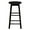 Black, variant on PJ Wood Classic Round-Seat 29 Inch Kitchen Bar Stools, Natural, Set of 2