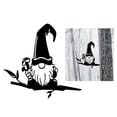 thumbnail image 1 of Decoración de Perro de Jardín de Acero de Silueta Animada para Cerca de Pared Casa Exterior , viejo mago, 1 of 7