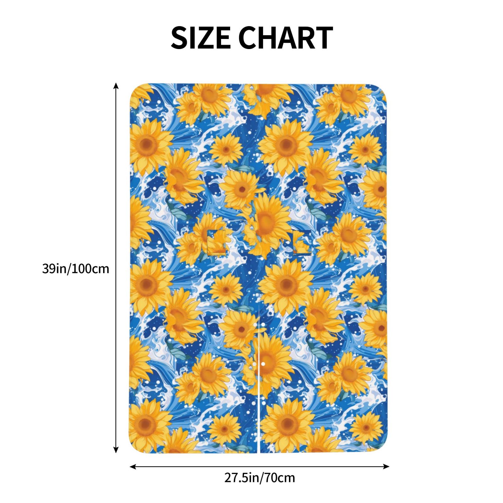 Naloa Ocean Wave Sunflower Baby Car Seat Cover, Breathable Baby Carrier Cover, Multiuse Baby Carrier Cover & Nursing Breastfeeding Cover