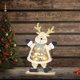 thumbnail image 3 of Decoración navideña de madera con LED para mesa, escaparate de compras navideñas, decoración de interiores para el hogar Alce, 3 of 7