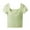 Green, variant on fatyb Womens Square Neck T Shirts Built-In Bra Casual Going out Crop Tee Slim Plain Summer Basic Tops