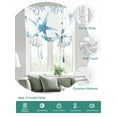 thumbnail image 2 of Blue Starfish Coastal Tie Up Curtains for Windows 63 Inch Length Balloon Curtains Kitchen Adjustable Balloon Window Shade Summer Ocean Nautical Coral Jellyfish Tie Up Bathroom Curtain Window 42"x63", 2 of 6