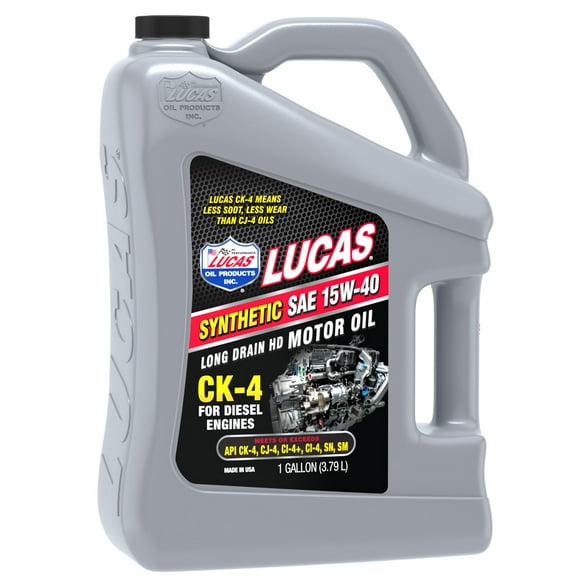 Lucas Oil Oil 11247 SAE 15W-40; Synthetic; CK-4; 1 Gallon Jug; Single