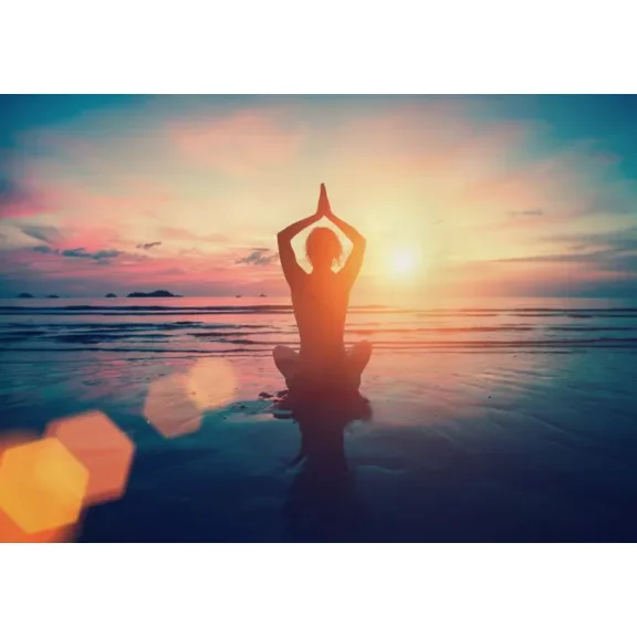 Kna Prints - 1 Pcs Poster Beach Yoga Pose Poster Print Fitness Wall Art Decor #14531, UNFRAMED-8x12