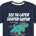 thumbnail image 3 of Instant Message - Skateboarding - See Ya Later Skater - Toddler & Youth Short Sleeve T-Shirt, 3 of 6