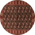 thumbnail image 1 of Ahgly Company Indoor Round Persian Brown Traditional Area Rugs, 4' Round, 1 of 4