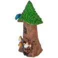 thumbnail image 3 of Northlight 14" Solar Lighted Welcome Gnome Tree House Outdoor Garden Statue, 3 of 5