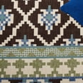 thumbnail image 4 of SAFAVIEH Veranda Dogon Geometric Indoor/Outdoor Area Rug, Chocolate/Blue, 5'3" x 7'7", 4 of 9
