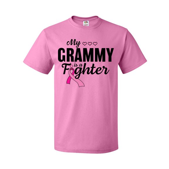 Inktastic Breast Cancer Awareness My Grammy is a Fighter T-Shirt