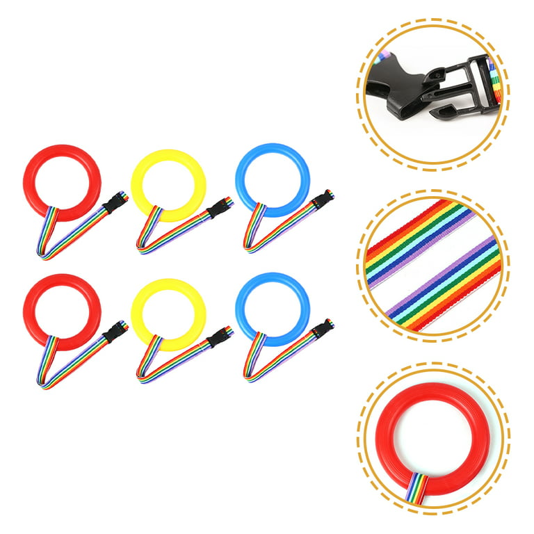 Frcolor Rope Walking Preschool Safety Kids Daycare Kindergarten Toddler Toddlers Outdoor Handles Leash Supplies Line Colorful, Size: 12x30cm