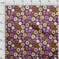 thumbnail image 3 of oneOone Velvet Purple Fabric Asian Retro Floral Sewing Craft Projects Fabric Prints By Yard 58 Inch Wide, 3 of 4